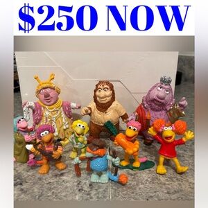 1983 Fraggle Rock Jim Henson Cartoon Vintage PVC Rare Toy Figures